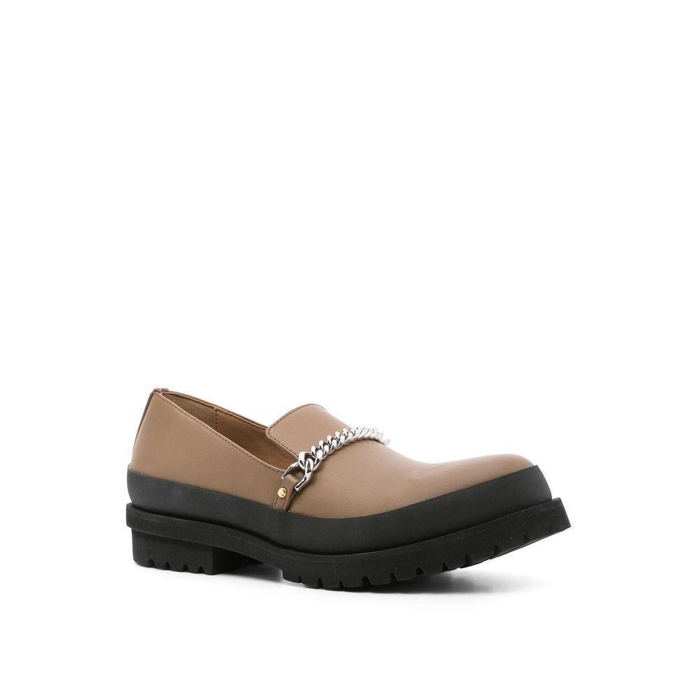Stella Mccartney Brown Leather Vegan Slip On Loafers Glam Steals