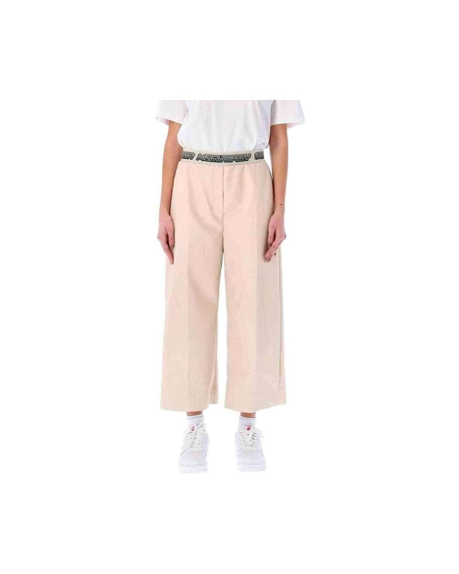 Stella Mccartney Cropped Logo Pant Glam Steals