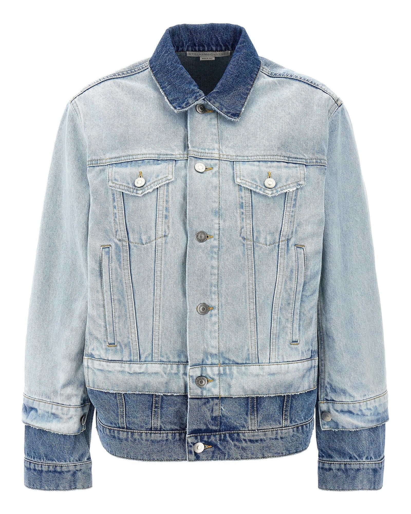 Stella Mccartney Denim Layered Jacket Glam Steals