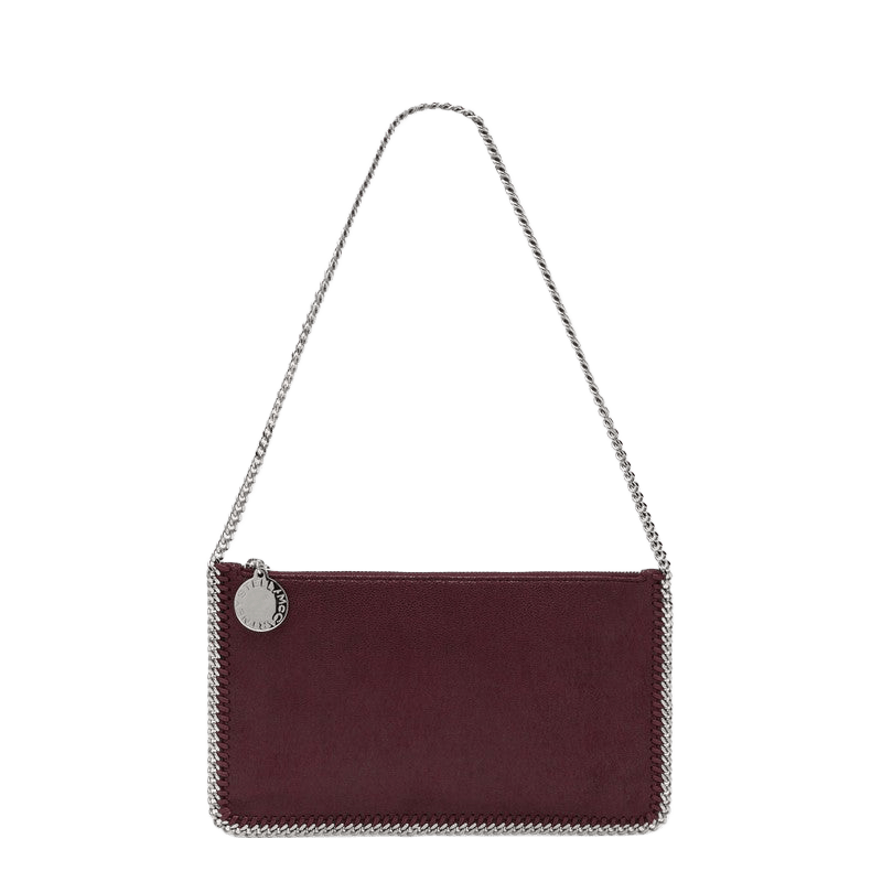 Stella Mccartney Falabella Plum Coloured Clutched Shoulder Bag Glam Steals