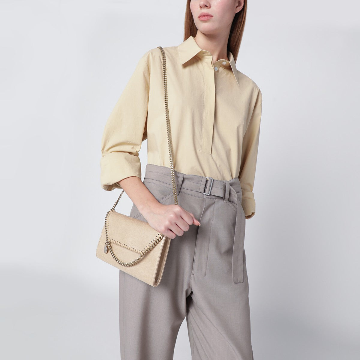 Stella Mccartney Gold Falabella Airlite Crossbody Wallet Bag Glam Steals