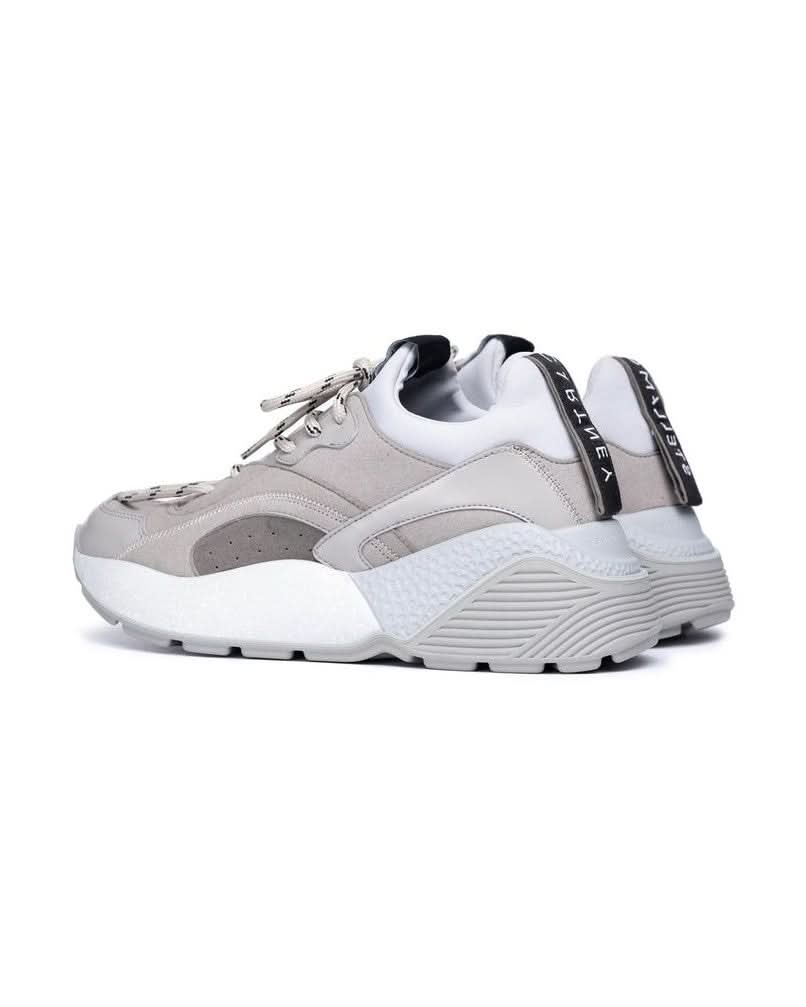 Stella Mccartney Gray Leather Vegan Chunky Sneakers