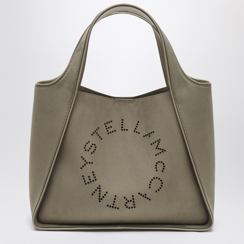Stella Mccartney Khaki Coloured Medium Logo Bag Glam Steals