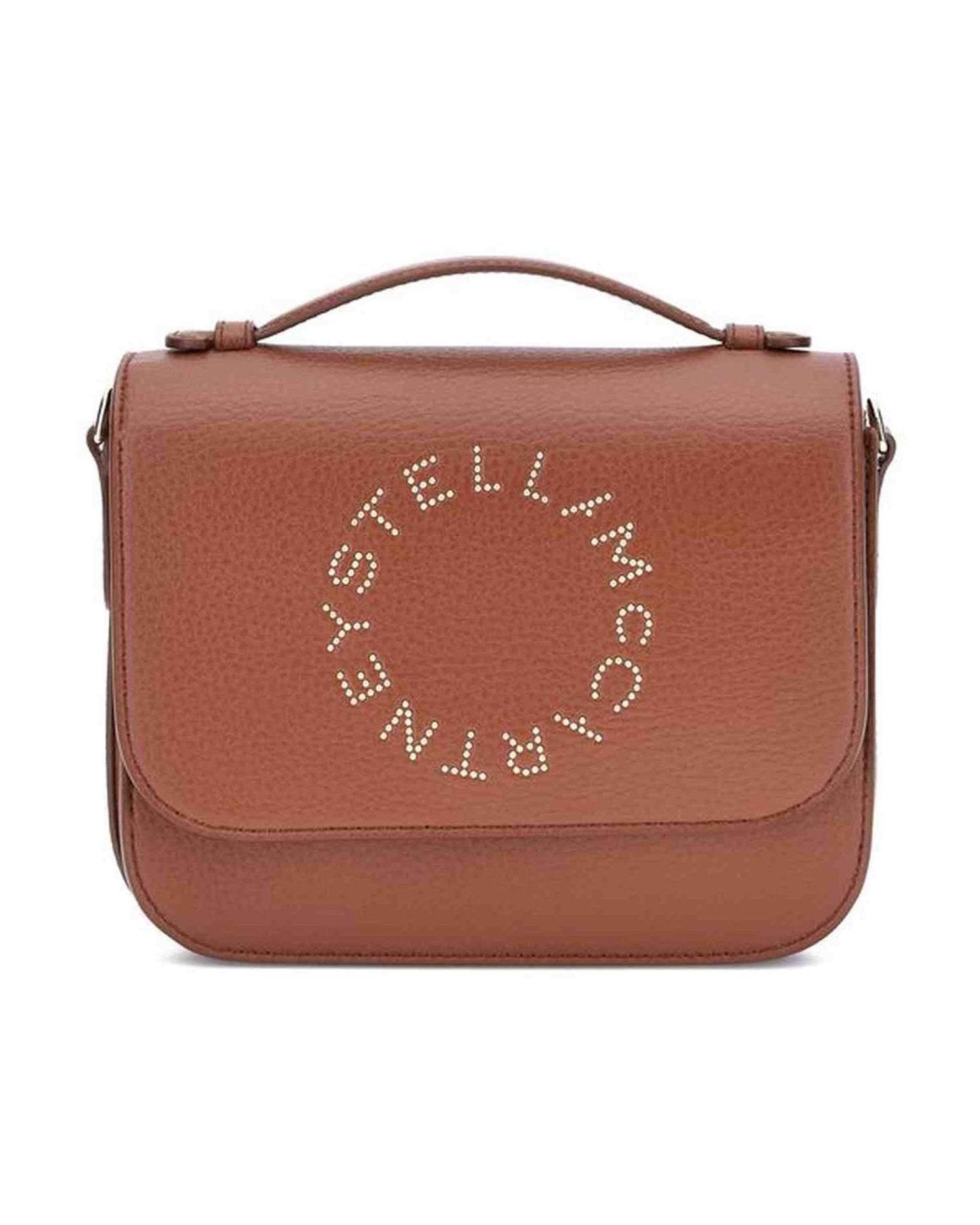 Stella Mccartney Logo Flap Bag Eco Embossed Grainy Alter Glam Steals