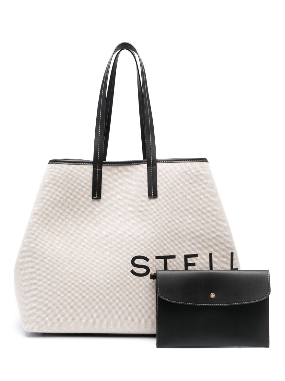 Stella Mccartney Logo Print Detachable Purse Bag Glam Steals