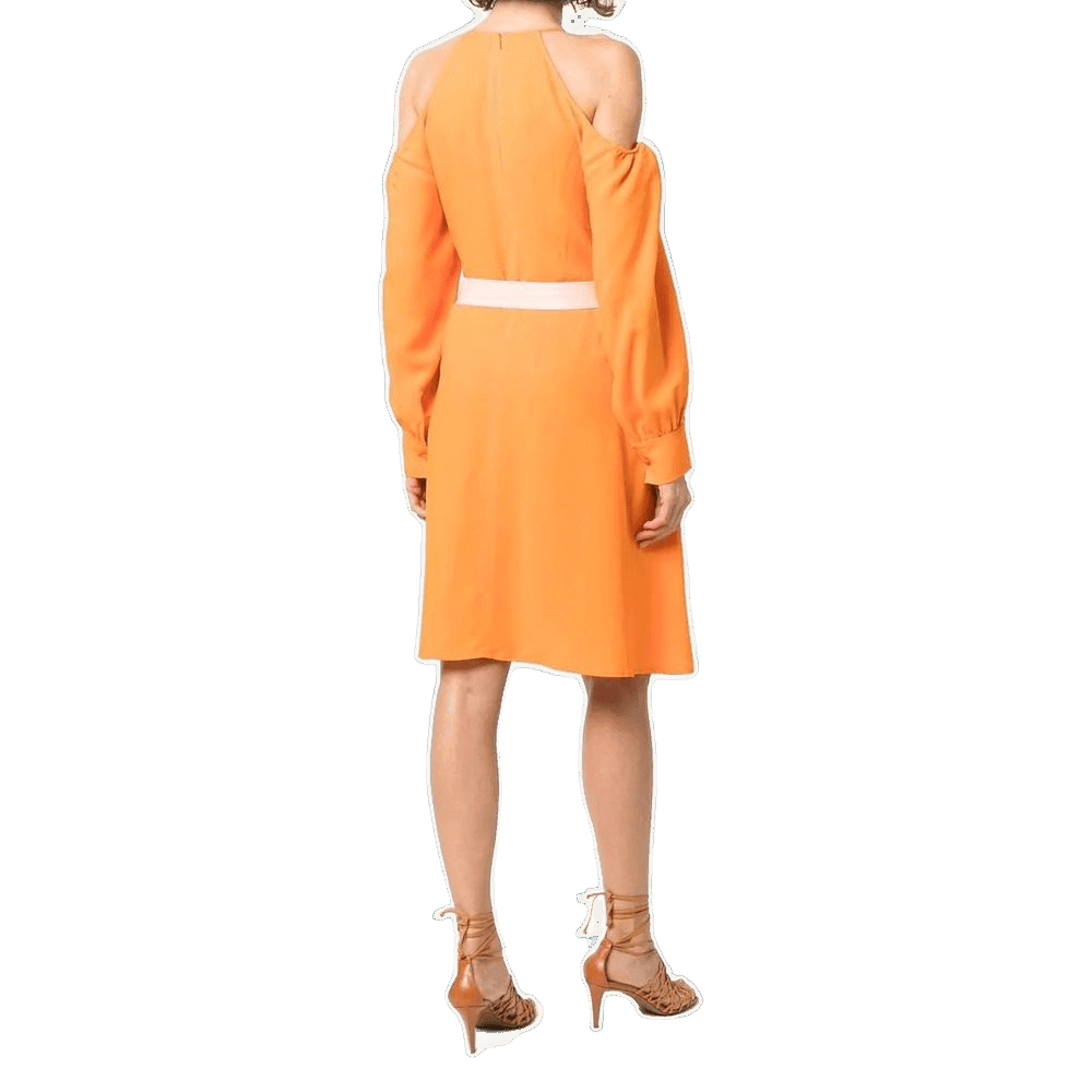 Stella Mccartney Orange Viscose Casual Dress Glam Steals