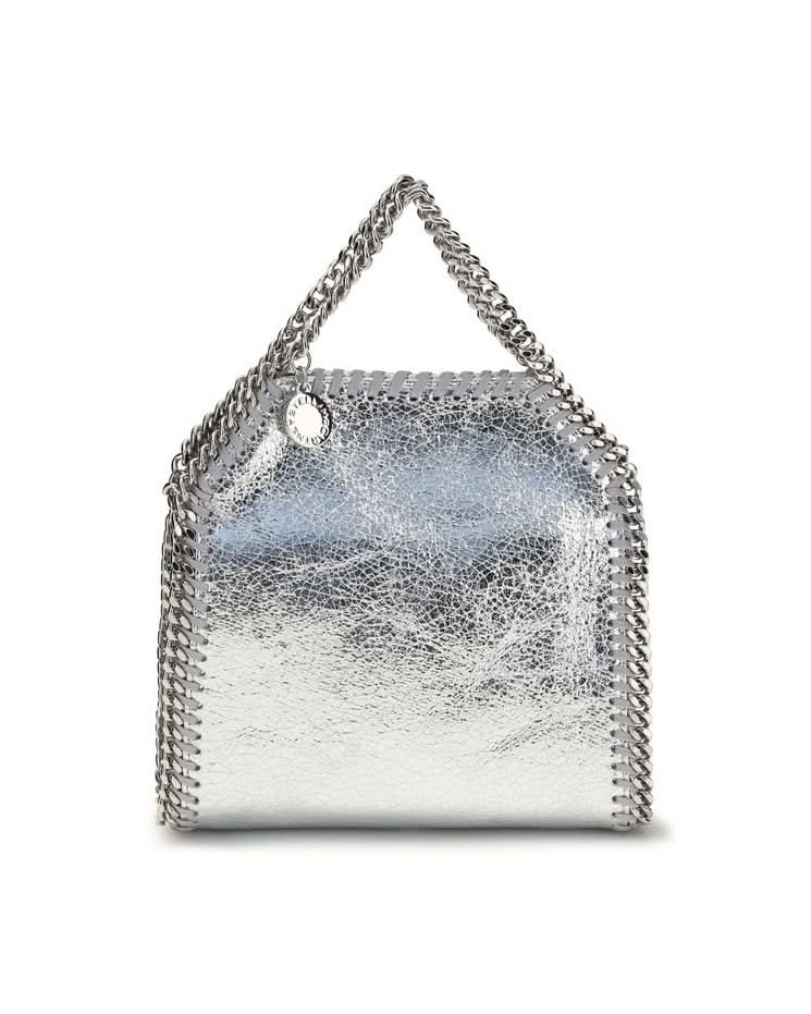 Stella Mccartney Silver Polyester Shoulder Bag Glam Steals