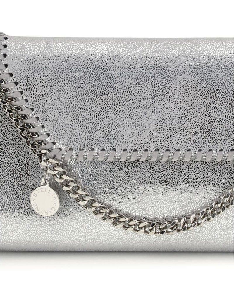 Stella Mccartney Silver Polyester Shoulder Bag Shoulder Bags
