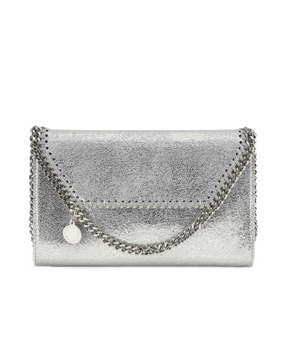 Stella Mccartney Silver Polyester Shoulder Bag Shoulder Bags