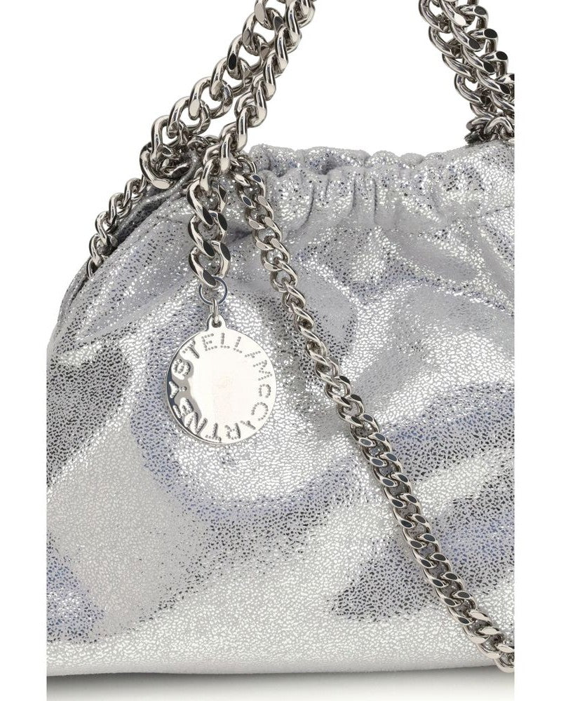 Stella Mccartney Silver Polyester Shoulder Bag Shoulder Bags