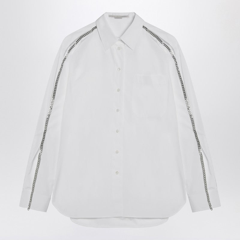 Stella Mccartney White Falabella Shirt with Chains Glam Steals