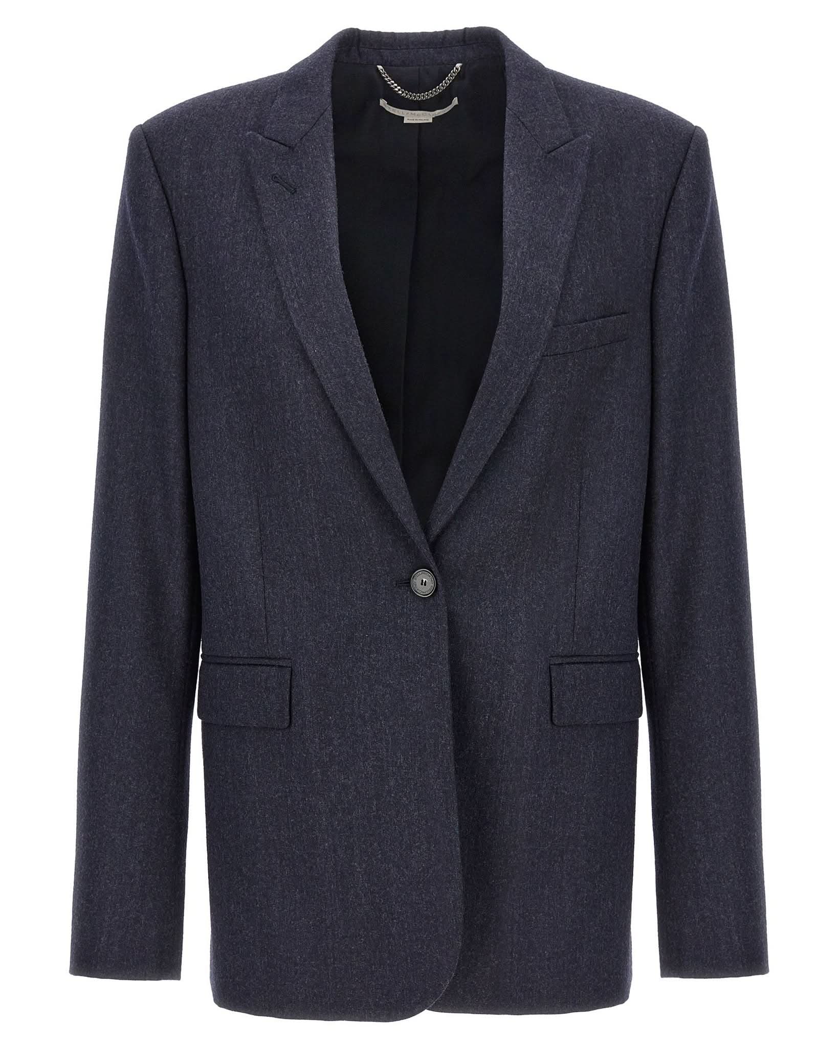 Stella Mccartney Wool Single Breasted Blazer Glam Steals