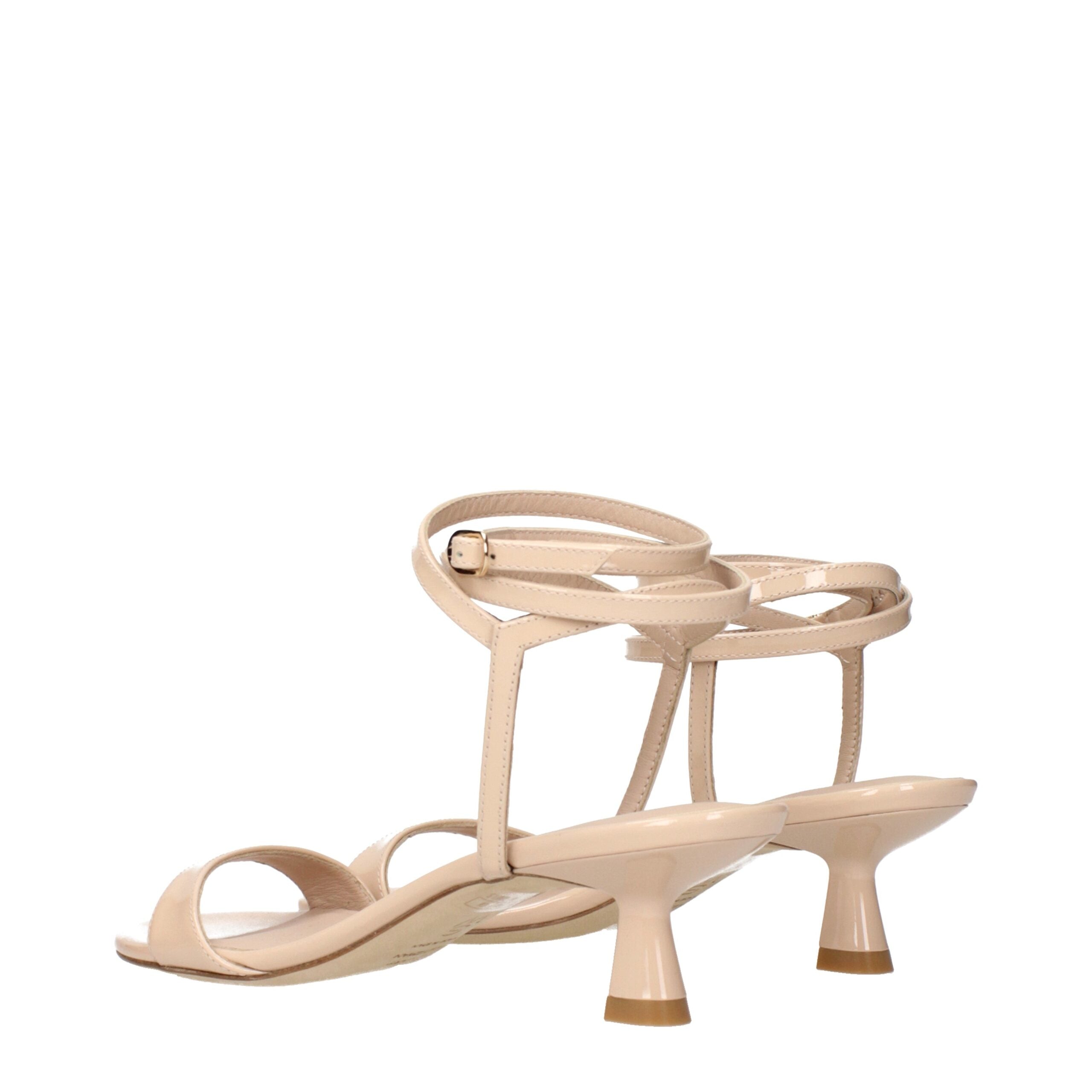 Stuart Weitzman Beige Leather Stiletto Heels Sandals Glam Steals