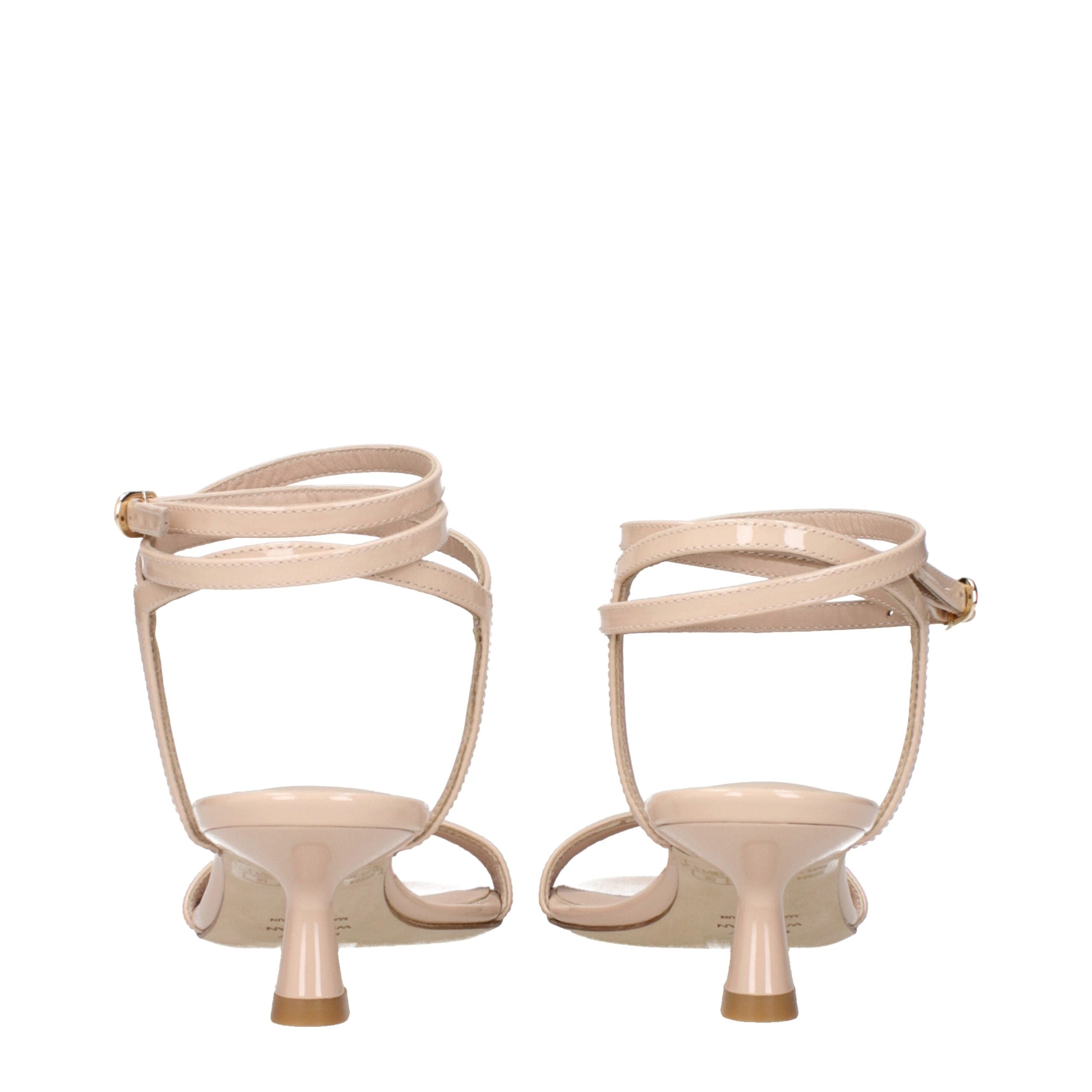 Stuart Weitzman Beige Leather Stiletto Heels Sandals Glam Steals