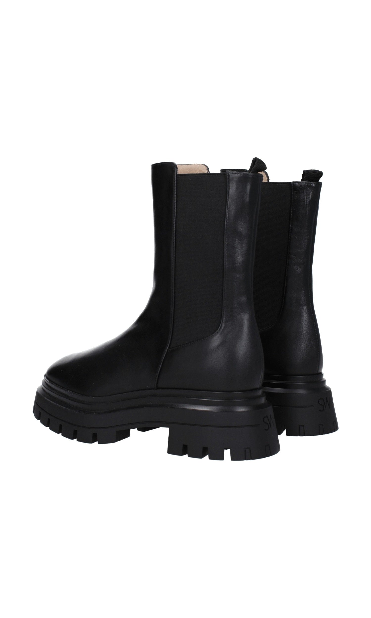 Stuart Weitzman Black Leather Ankle Boots Glam Steals
