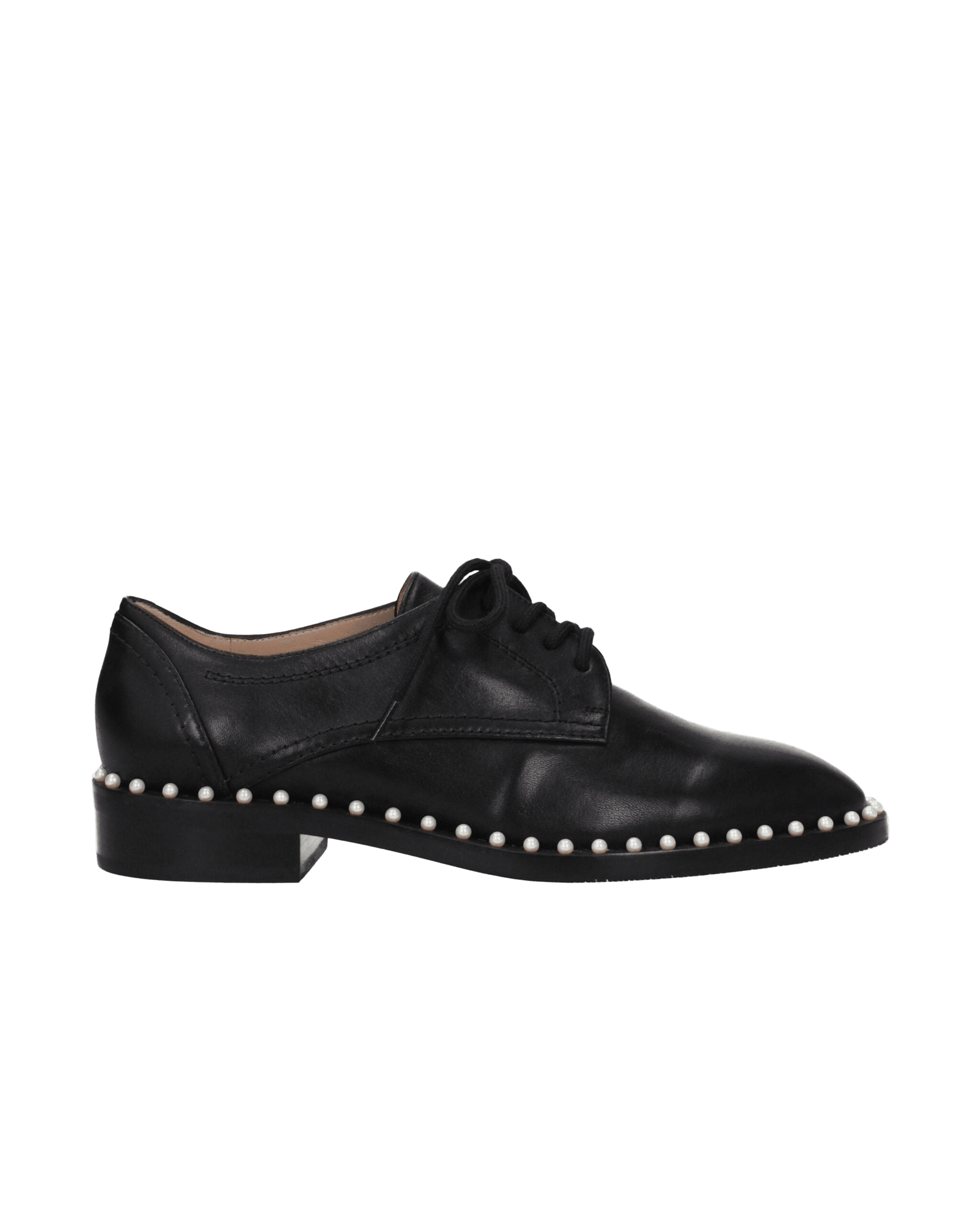Stuart Weitzman Black Leather Oxfords and Derbies Glam Steals