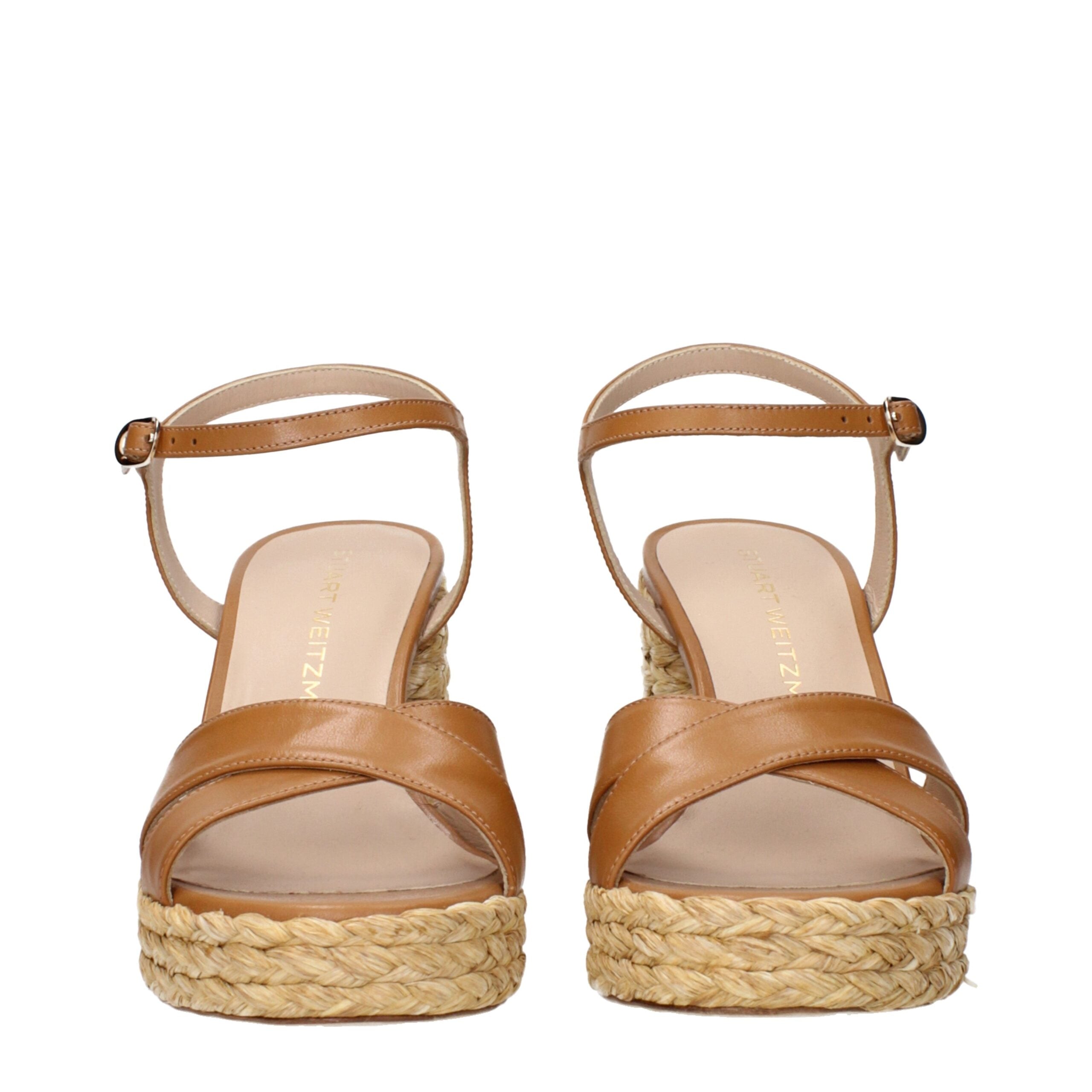 Stuart Weitzman Brown Leather Platforms Glam Steals