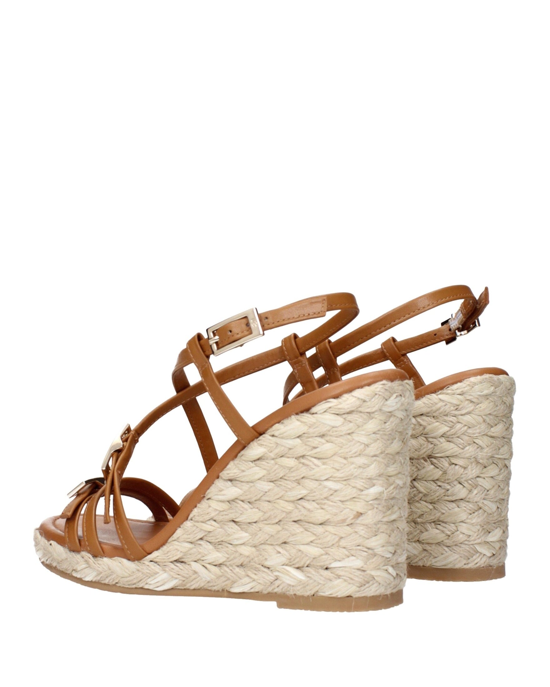 Stuart Weitzman Brown Leather Wedges Sandals Sandals