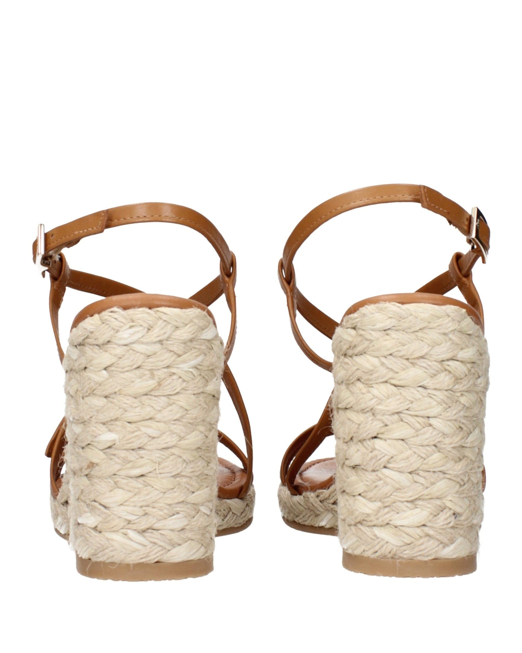 Stuart Weitzman Brown Leather Wedges Sandals Sandals