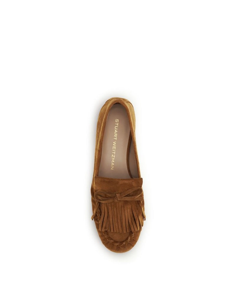 Stuart Weitzman Brown Slip On Loafers Glam Steals