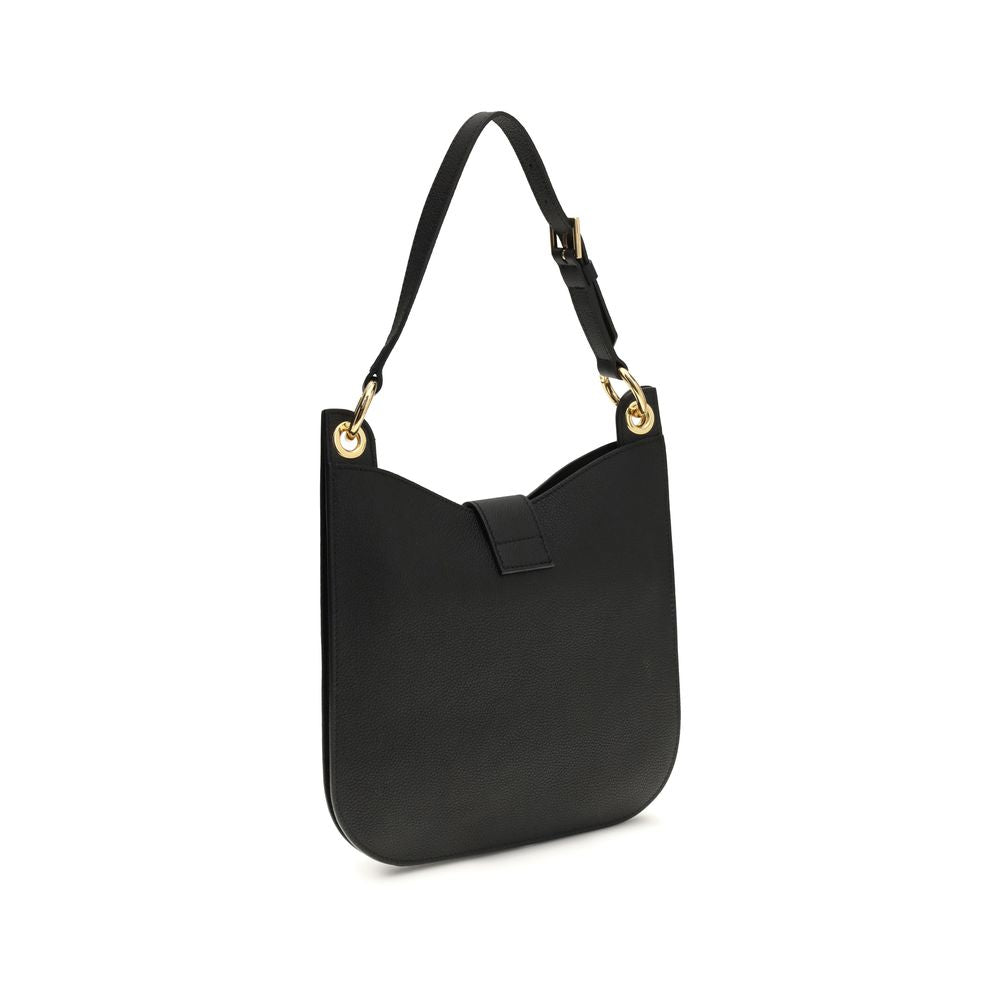 Tom Ford Black Calf Leather Bos Taurus Shoulder Bag Glam Steals