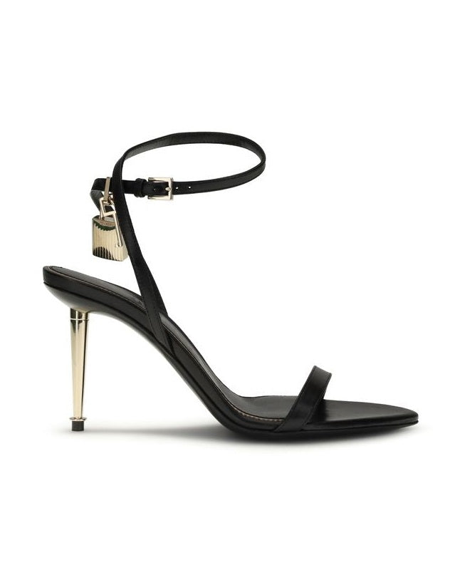 Tom Ford Black Goatskin Stiletto Heel Sandals Heels
