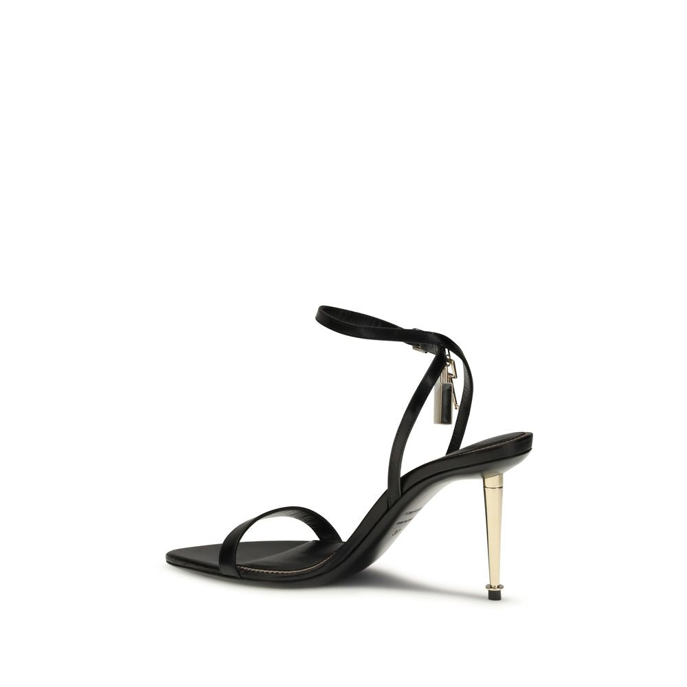 Tom Ford Black Goatskin Stiletto Heel Sandals Glam Steals