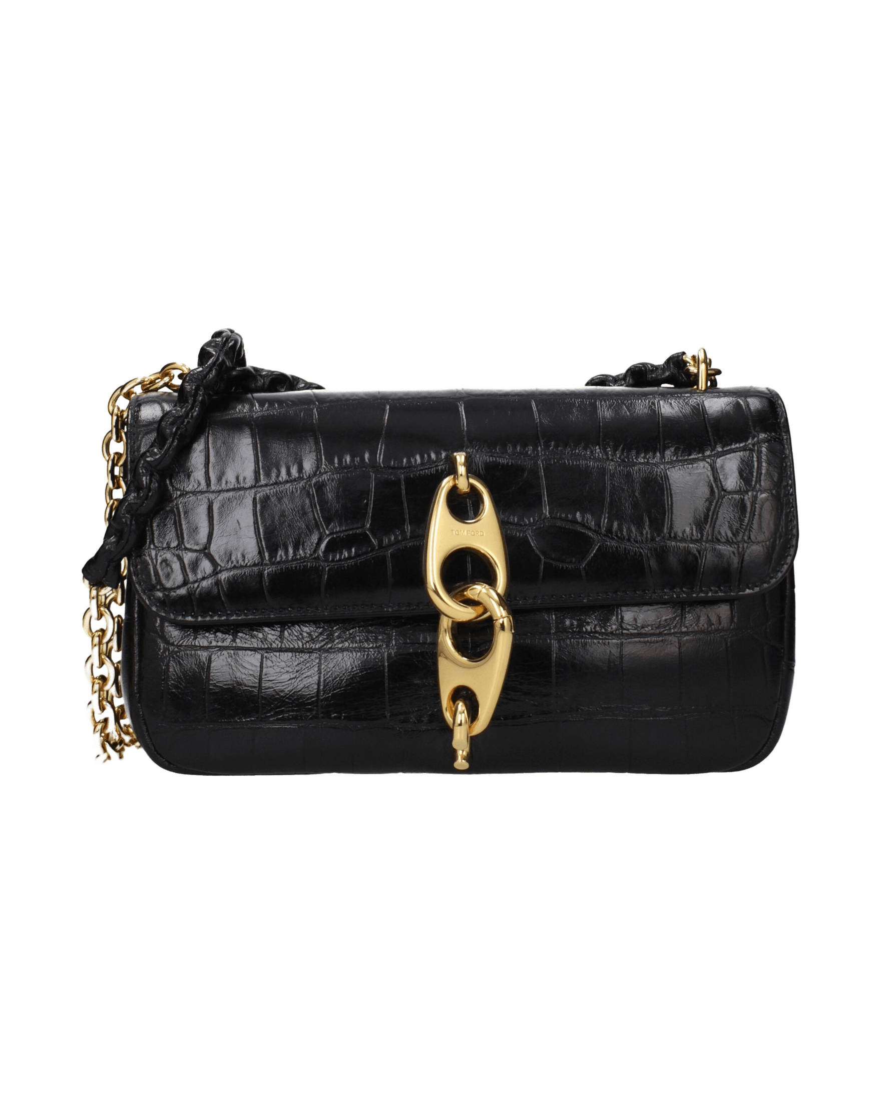 Tom Ford Black Leather Shoulder Bag Glam Steals