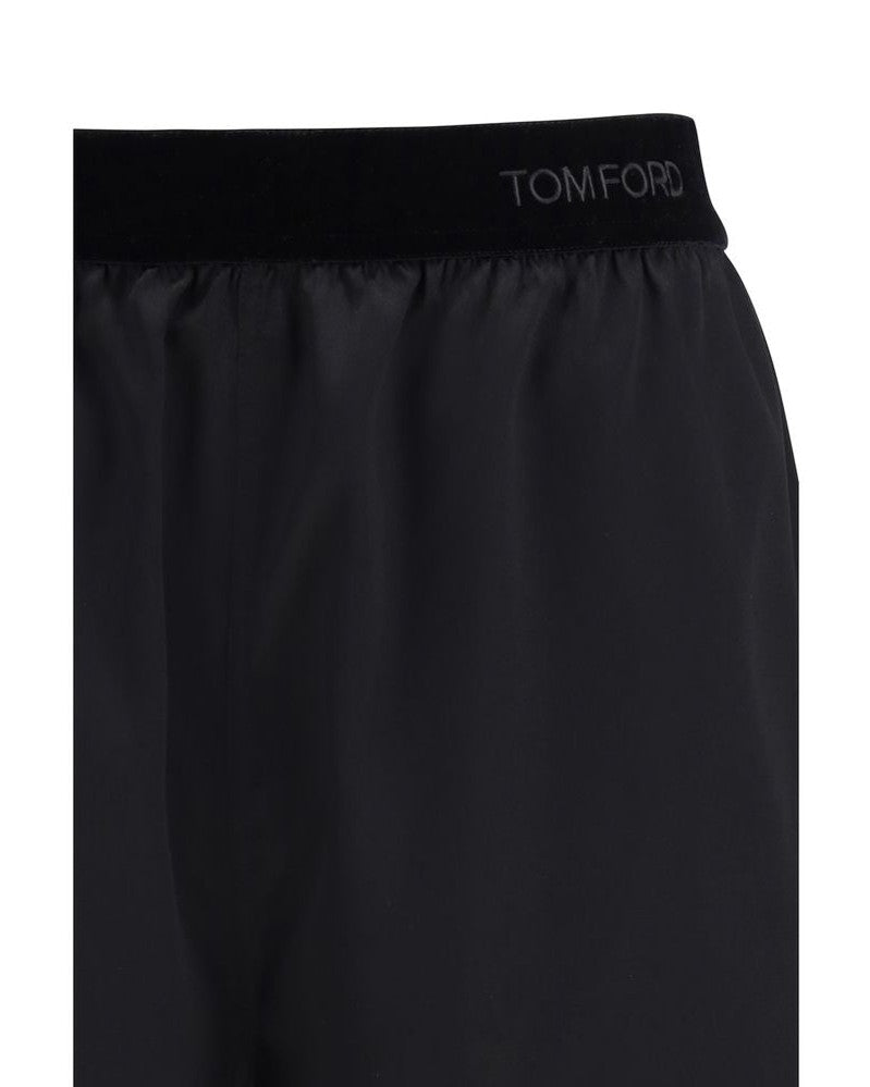 Tom Ford Black Silk Bermuda Shorts Bermudas