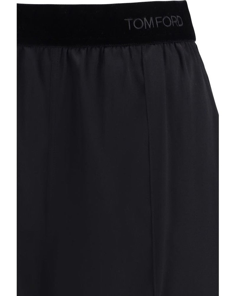 Tom Ford Black Silk Pant Trousers