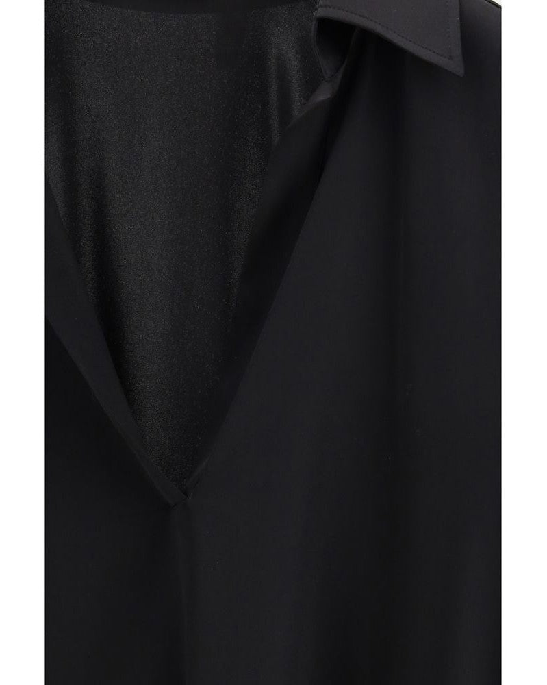 Tom Ford Black Silk Polo Shirt Polos