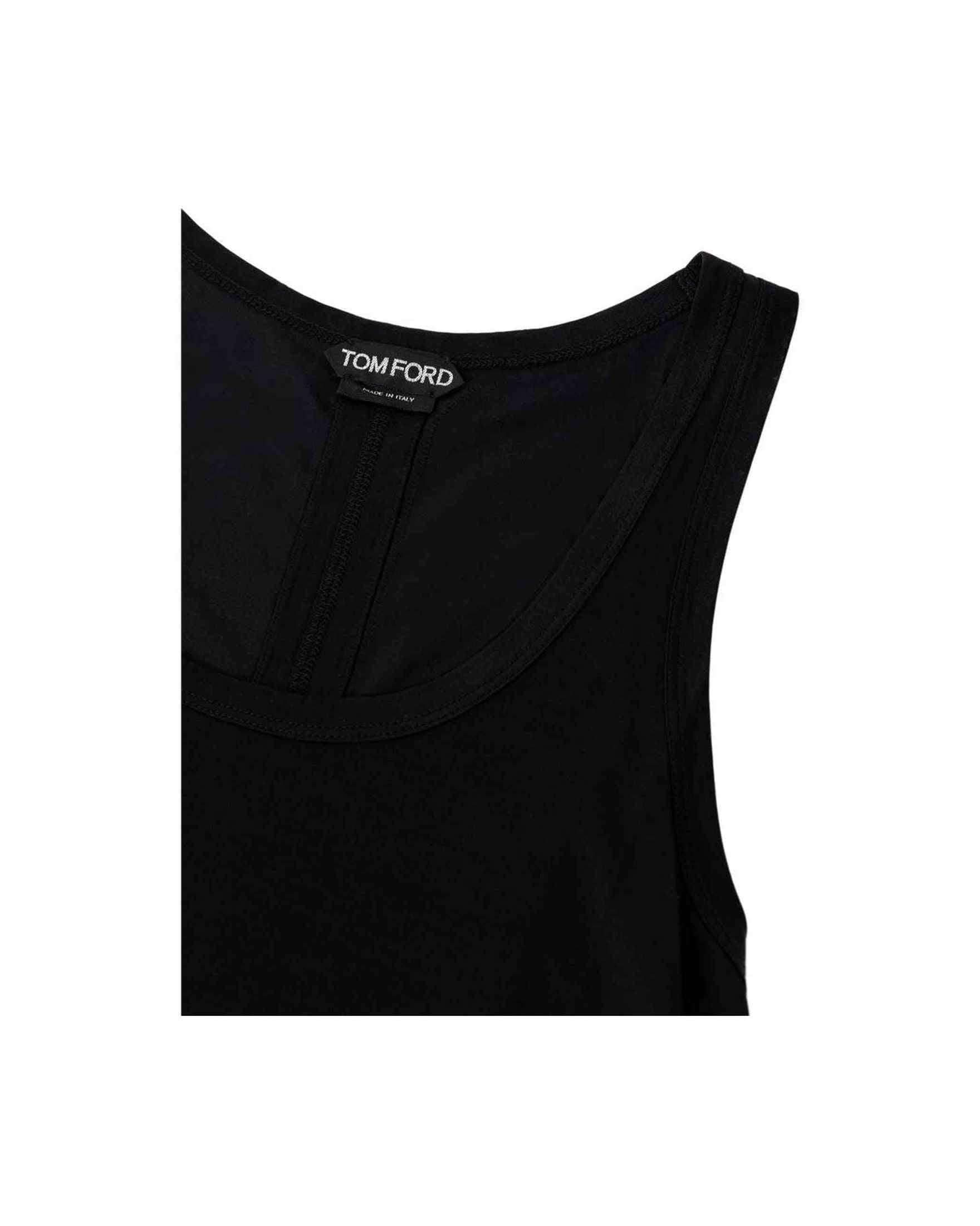 Tom Ford Black Silk Tank Top Tank Tops