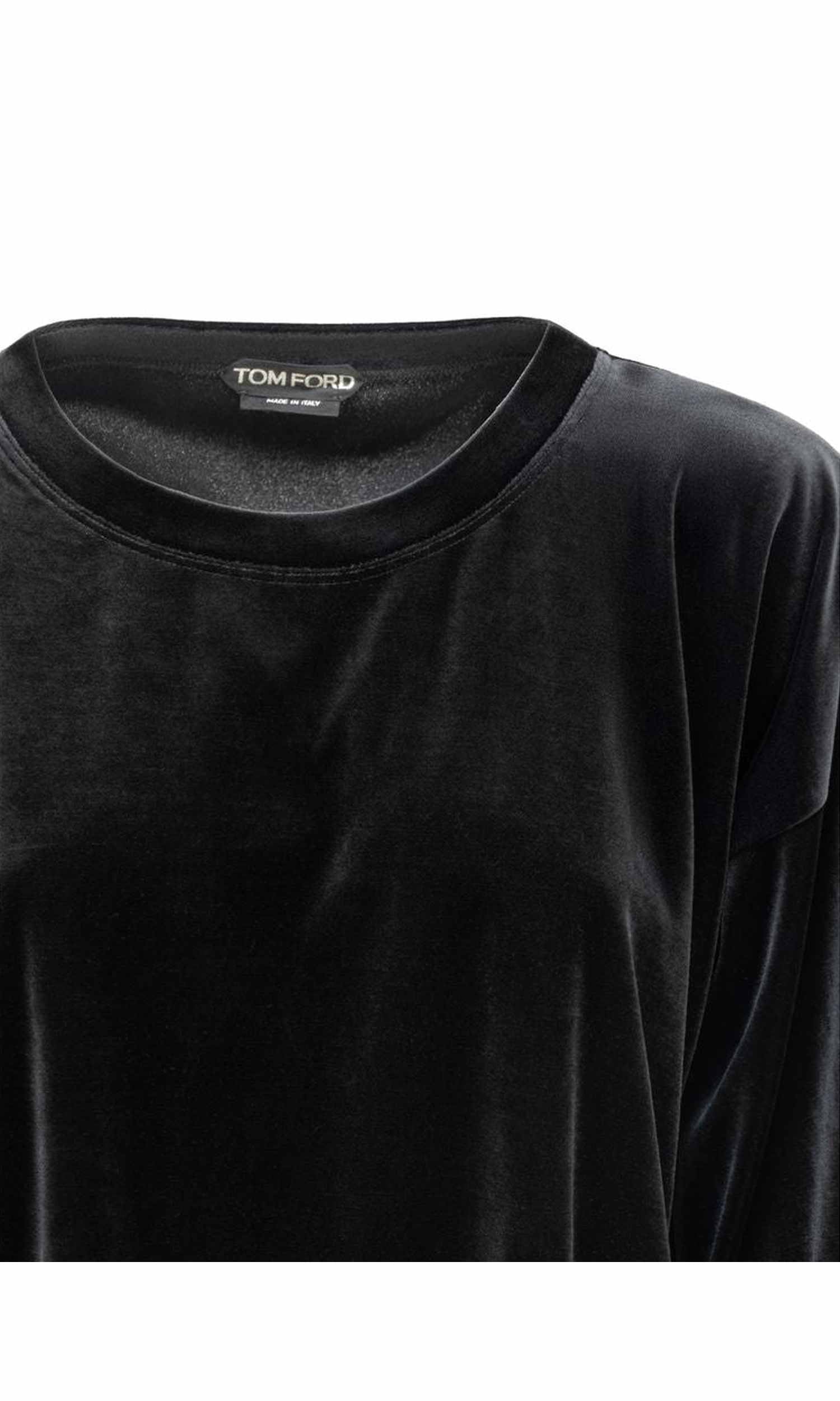 Tom Ford Black Synthetic Top & T-Shirt Glam Steals