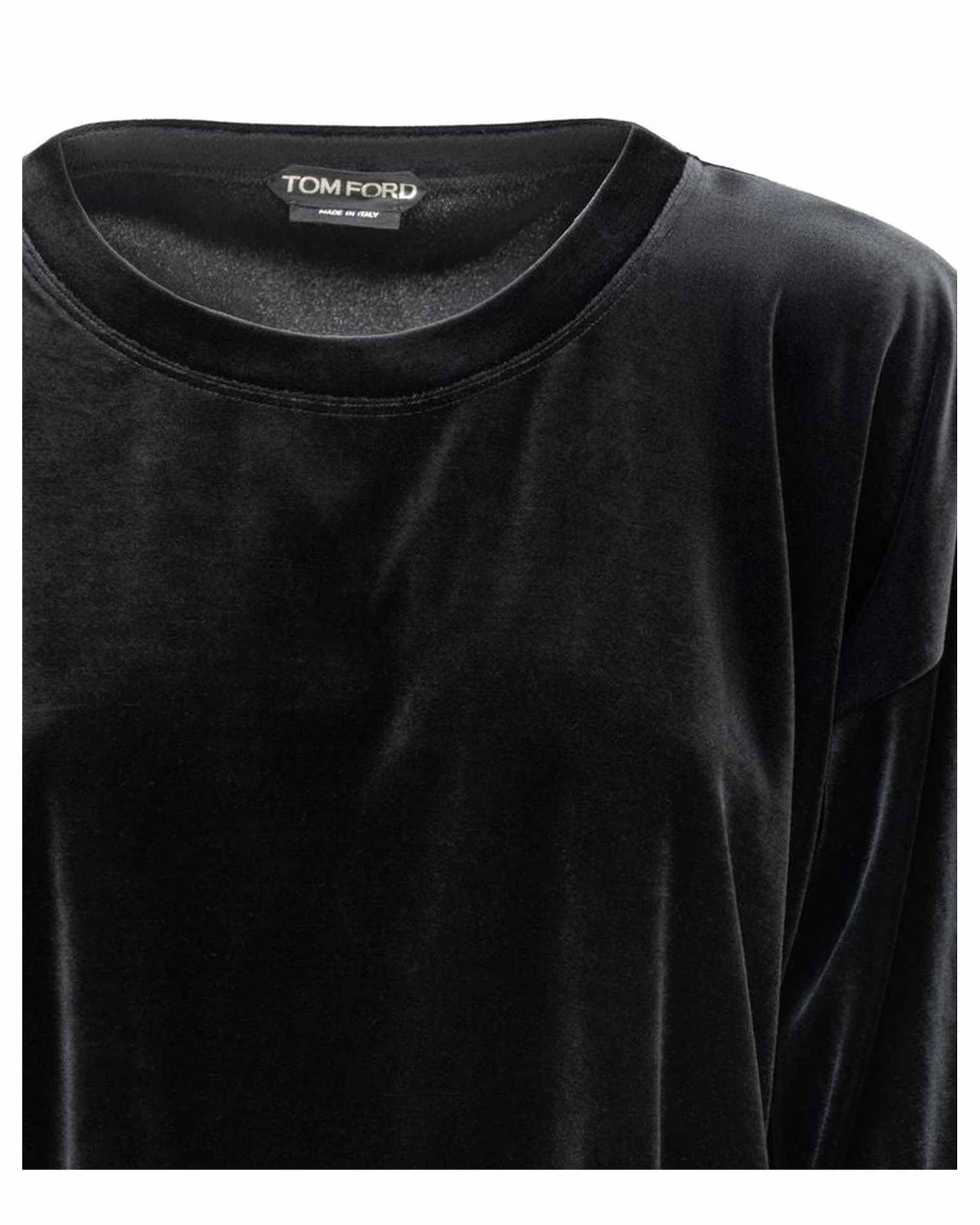 Tom Ford Black Synthetic Top & T-Shirt Glam Steals