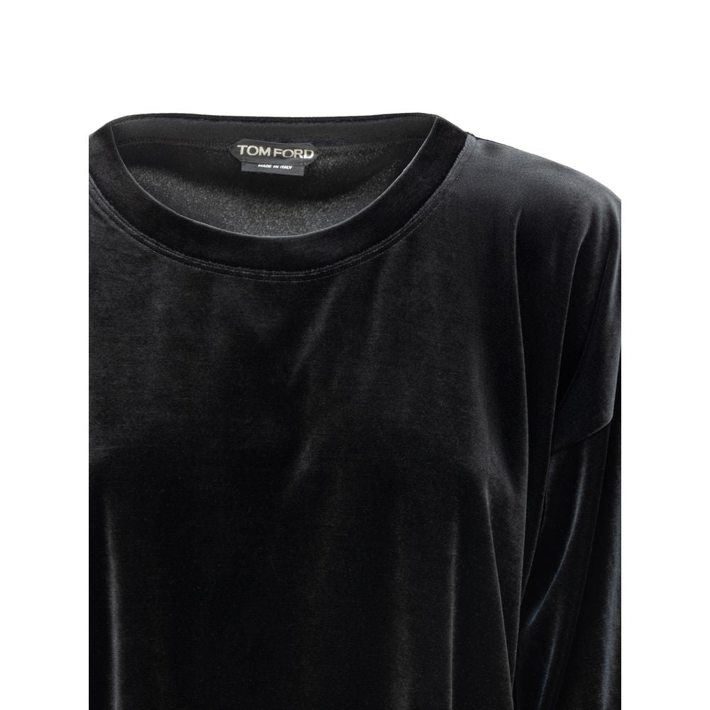 Tom Ford Black Synthetic Top & T-Shirt Glam Steals