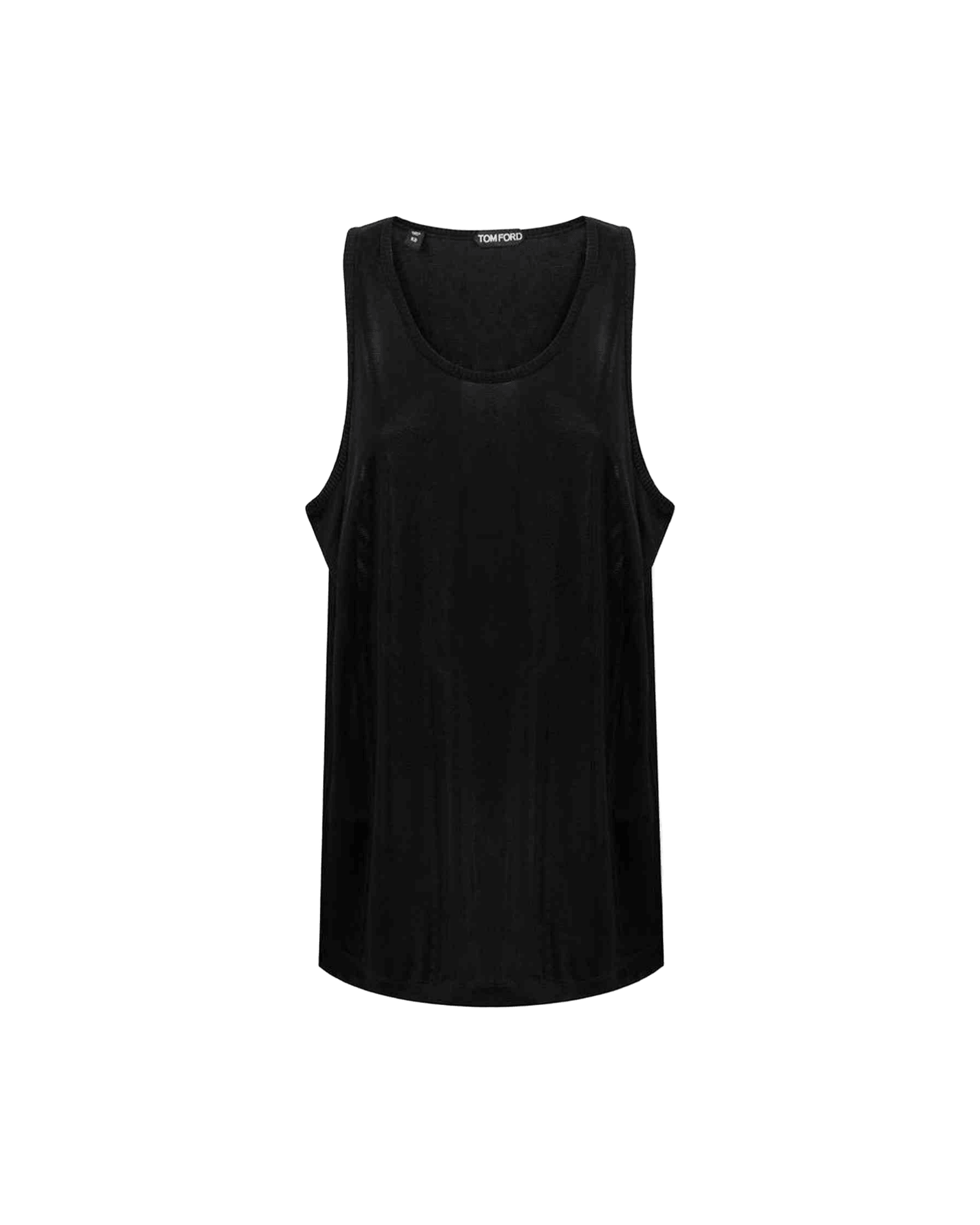 Tom Ford Black Viscose Tank Top Glam Steals