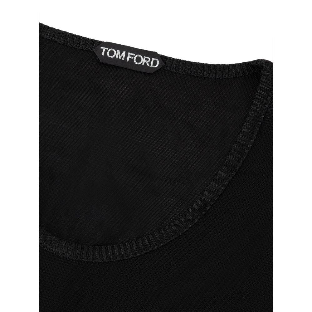 Tom Ford Black Viscose Tank Top Glam Steals