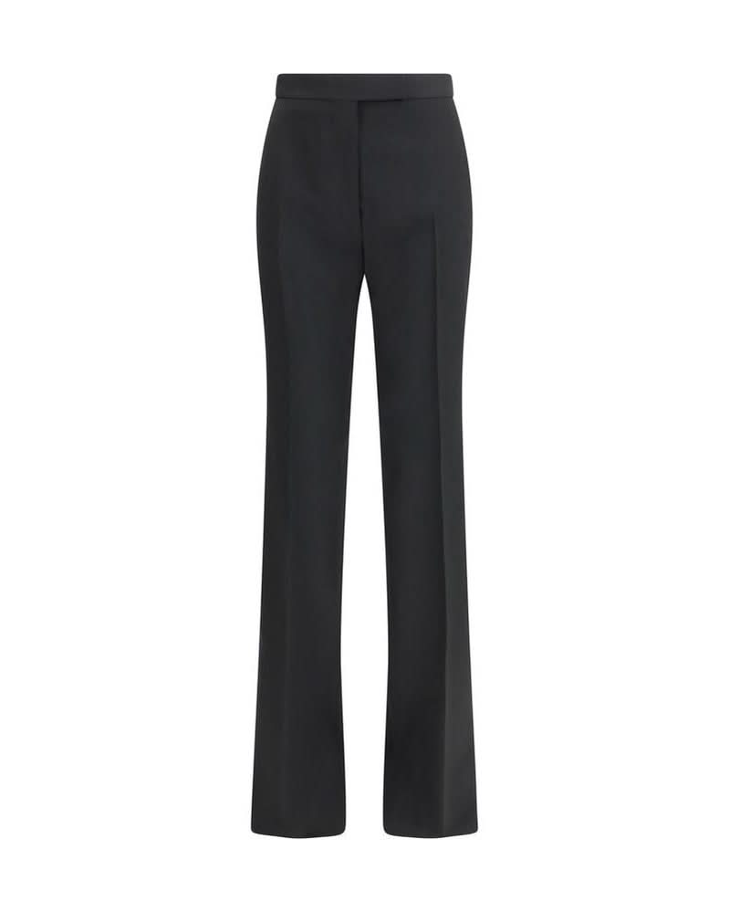 Tom Ford Black Wool Fleece Dress Pant