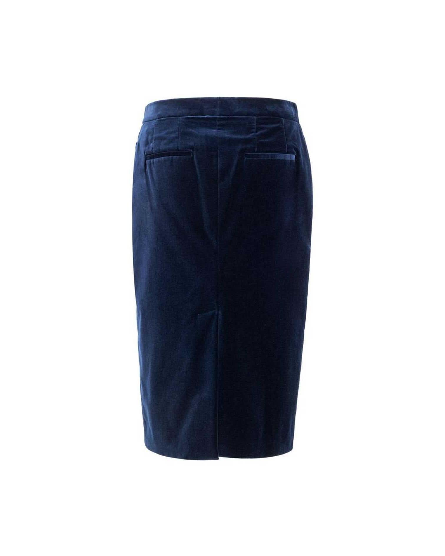 Tom Ford Blue Cotton Skirt Skirts