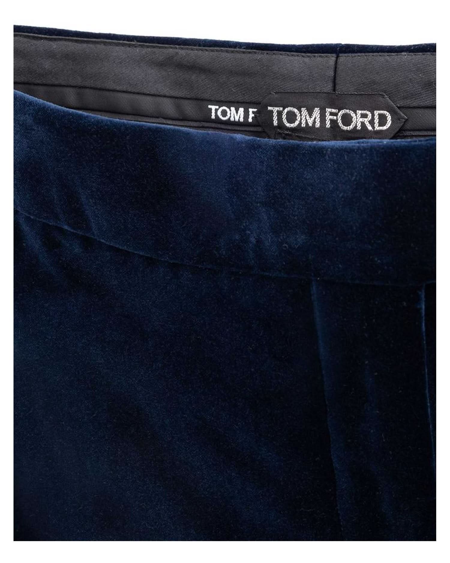 Tom Ford Blue Cotton Skirt Skirts