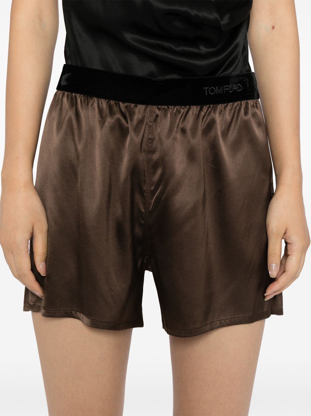 Tom Ford Brown Shorts Glam Steals