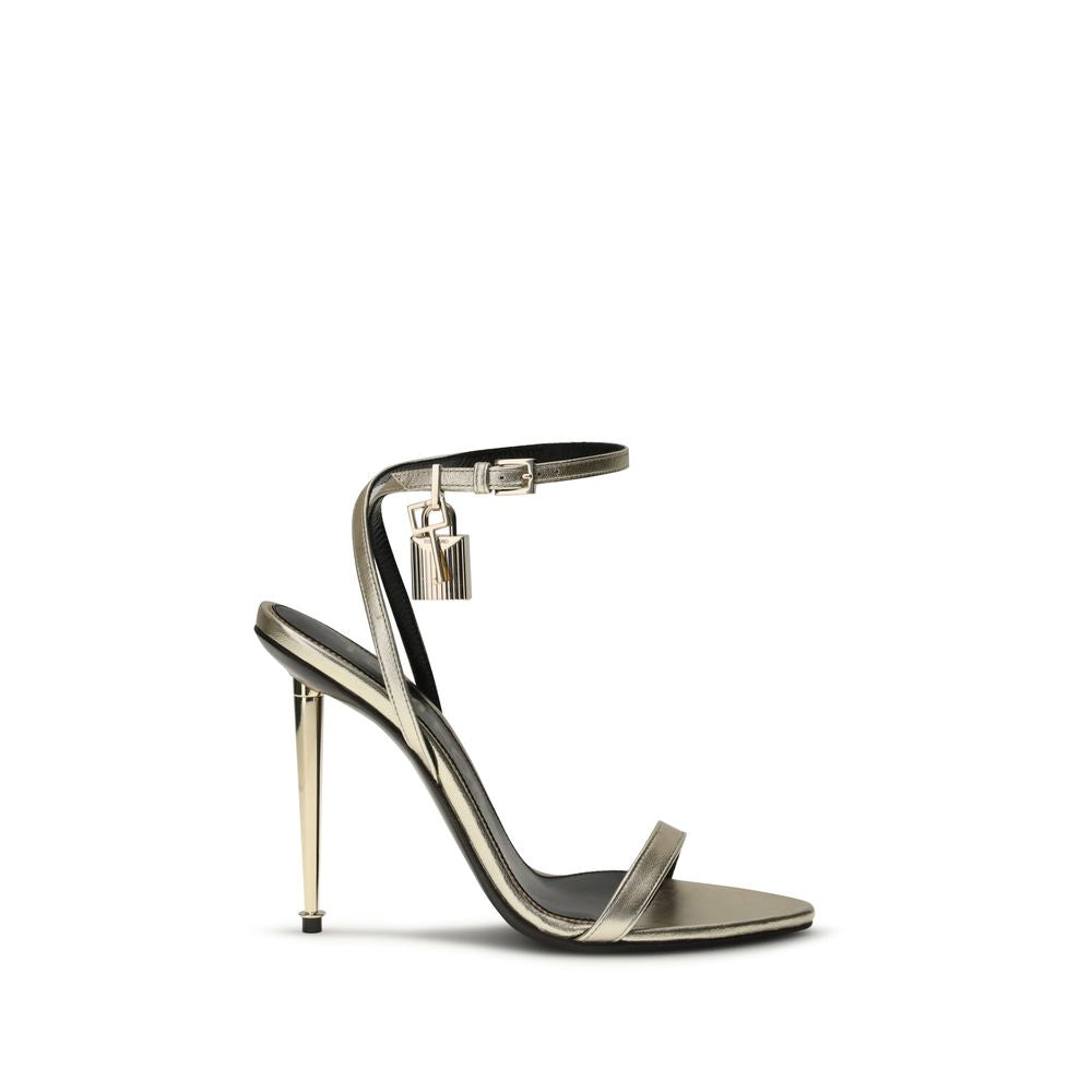Tom Ford Gold Goatskin Stiletto Heel Glam Steals