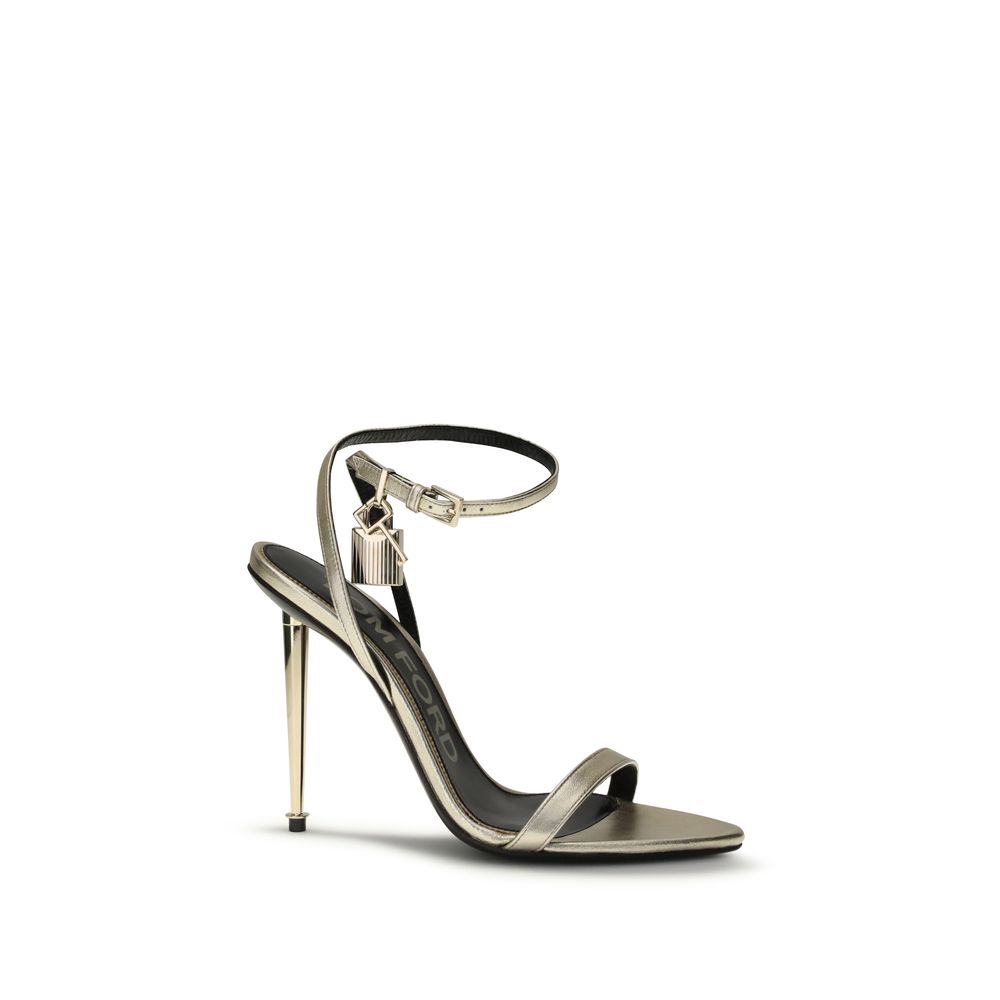 Tom Ford Gold Goatskin Stiletto Heel Glam Steals