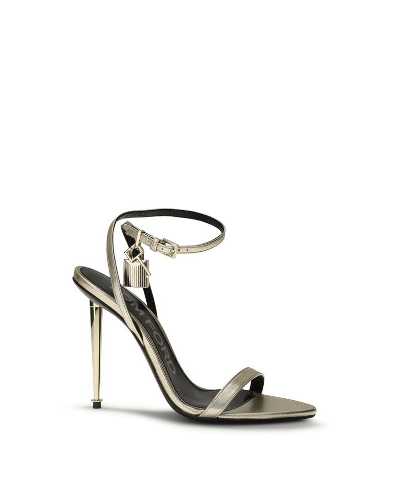 Tom Ford Gold Goatskin Stiletto Heel Heels