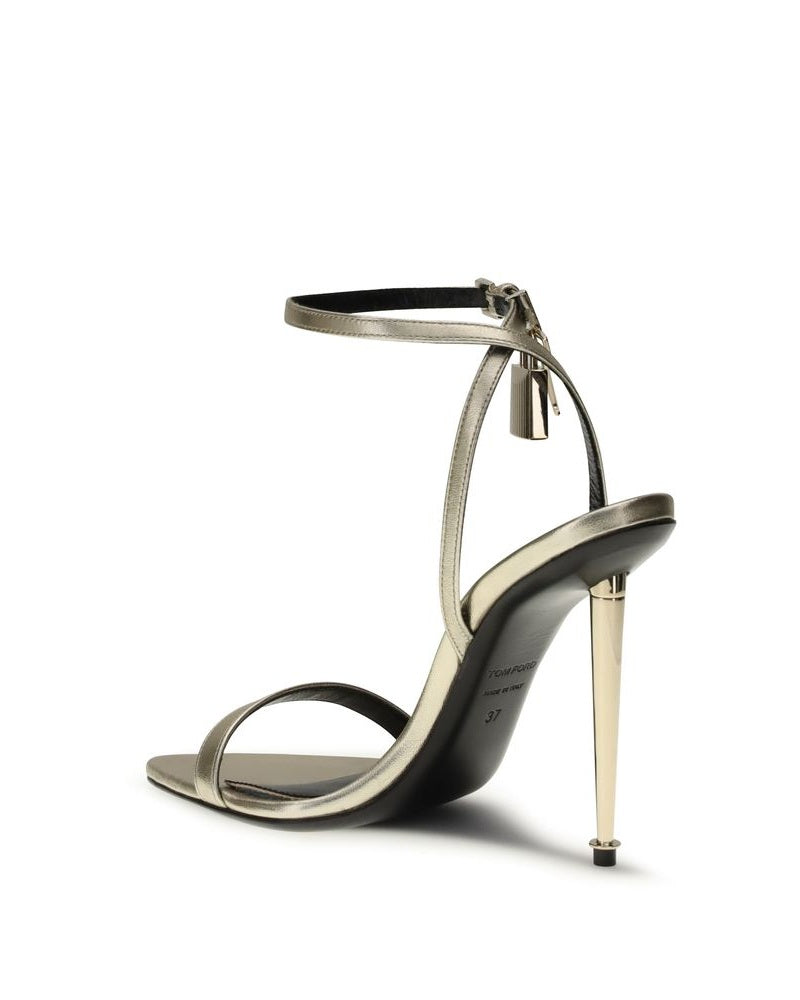Tom Ford Gold Goatskin Stiletto Heel Heels