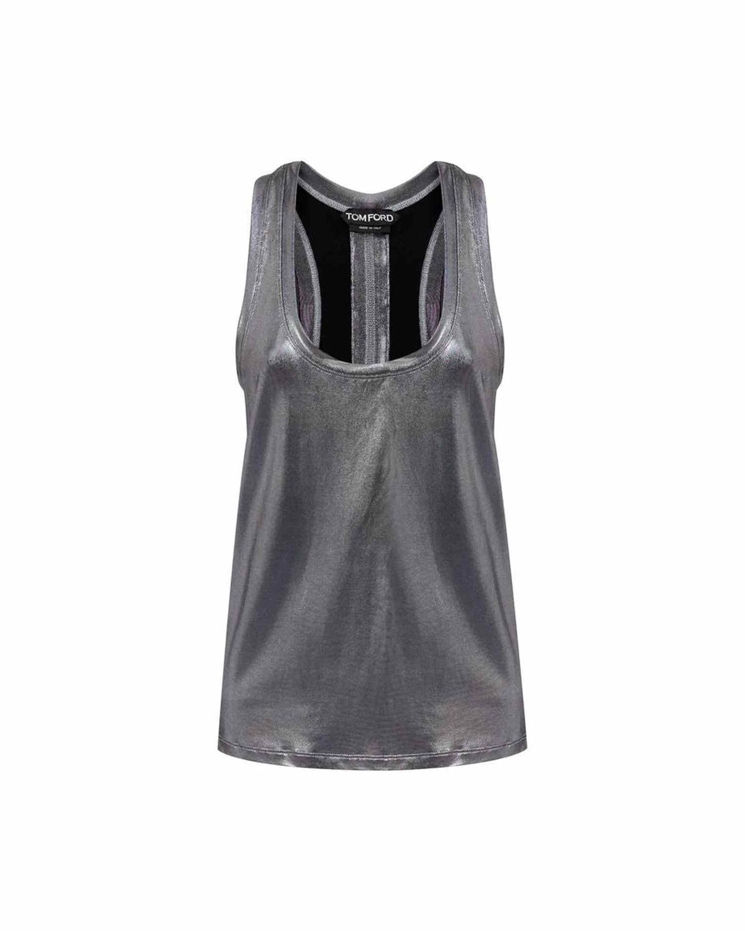 Tom Ford Gray Viscose Tank Top Glam Steals