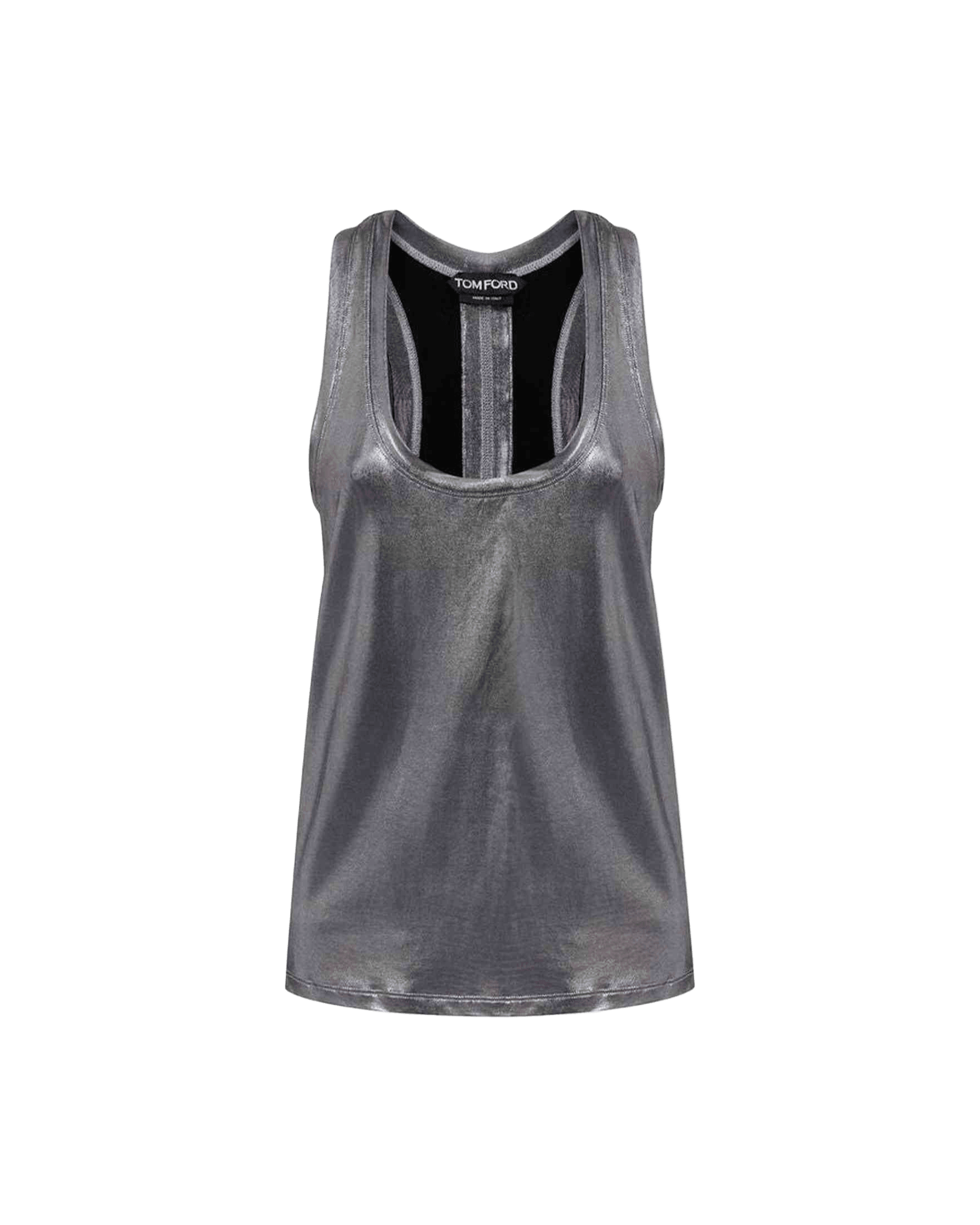 Tom Ford Gray Viscose Tank Top Glam Steals