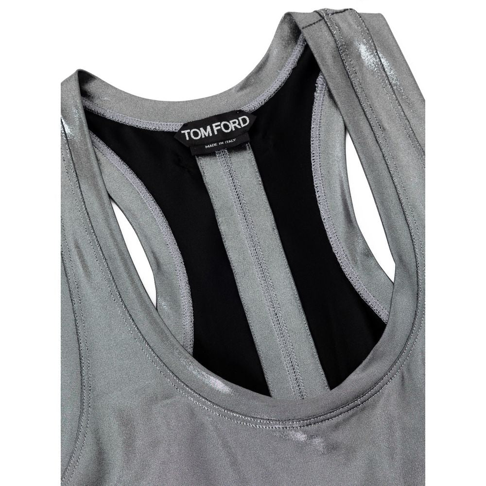 Tom Ford Gray Viscose Tank Top Glam Steals