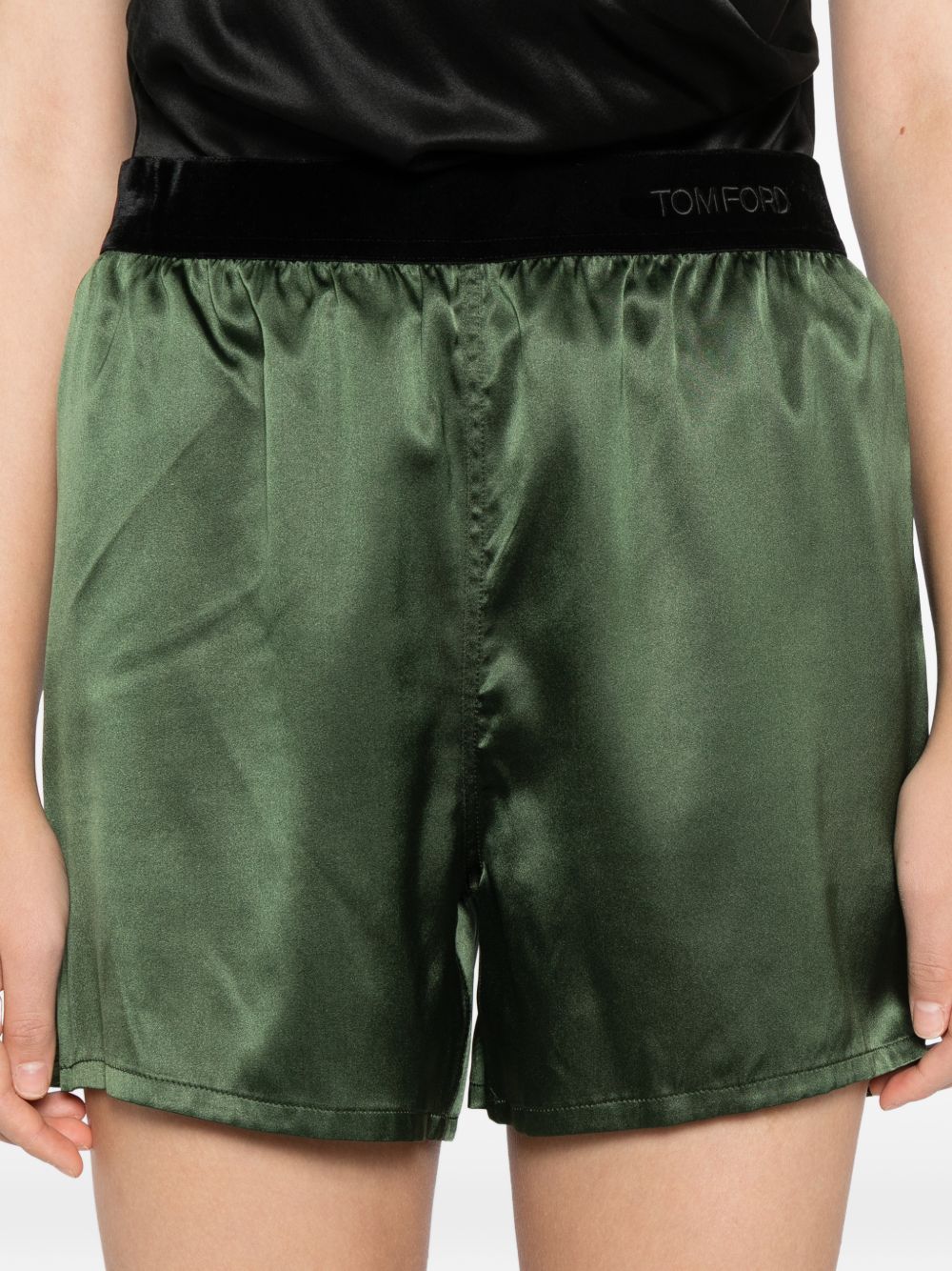 Tom Ford Green Shorts Glam Steals