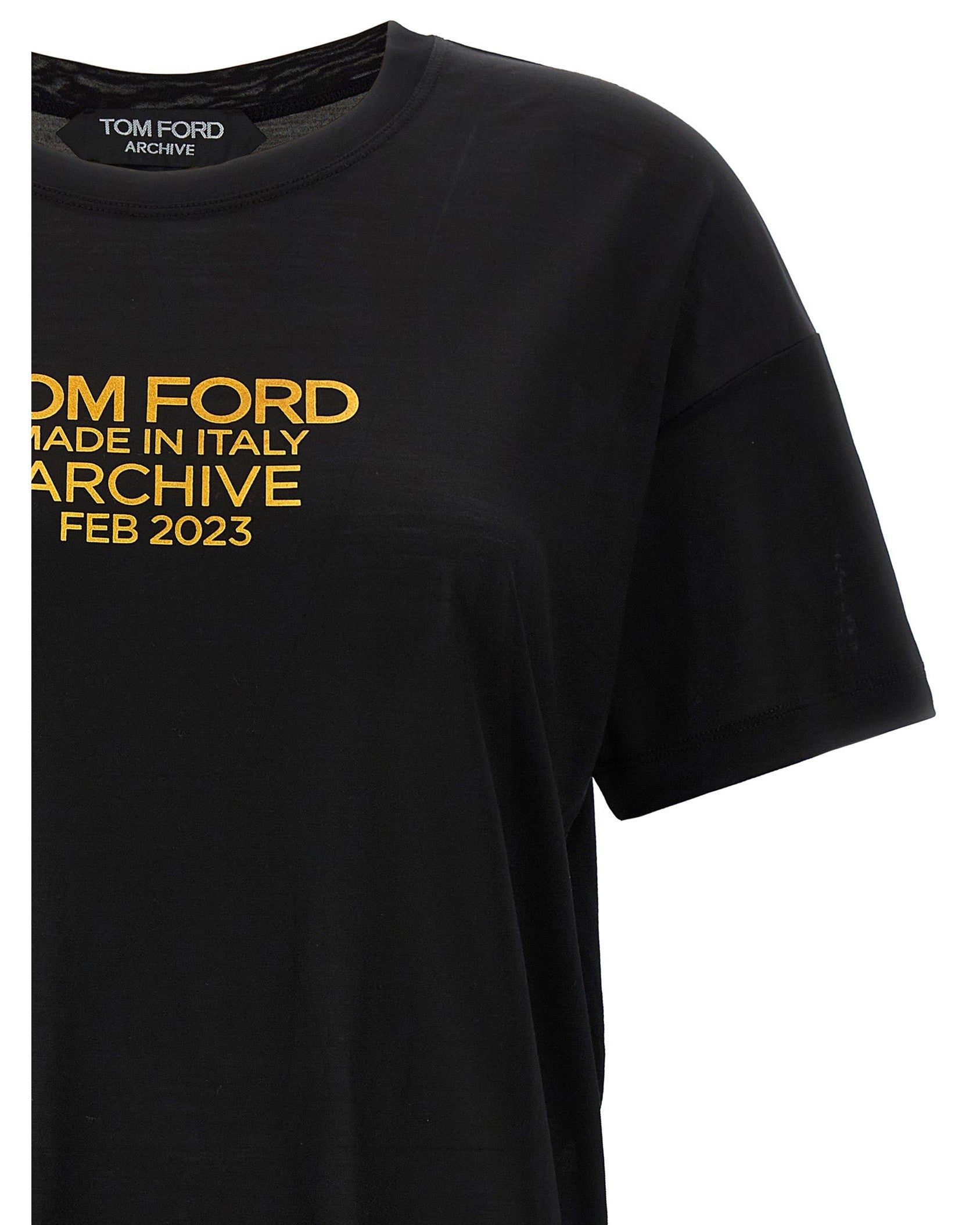 Tom Ford Logo Print T-shirt Glam Steals